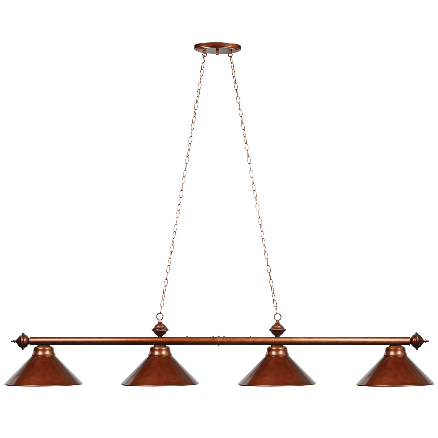 78" 4 LT BILLIARD LIGHT-CHESTNUT