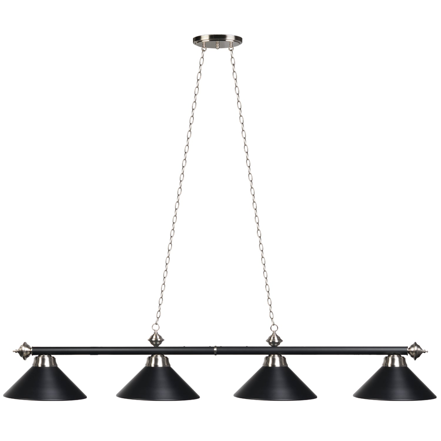 78" 4 LT BILLIARD LIGHT-STAINLESS