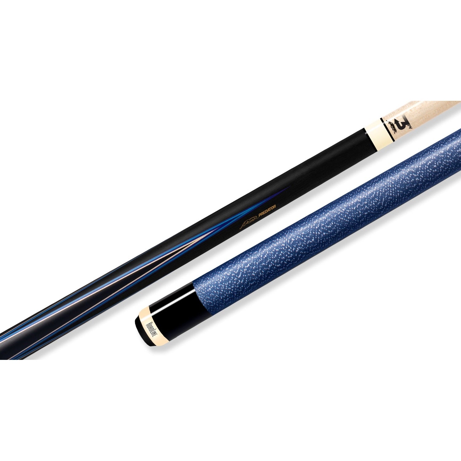 Predator 4 Point Sneaky Pete Black / Blue Points Linen Wrap Pool Cue