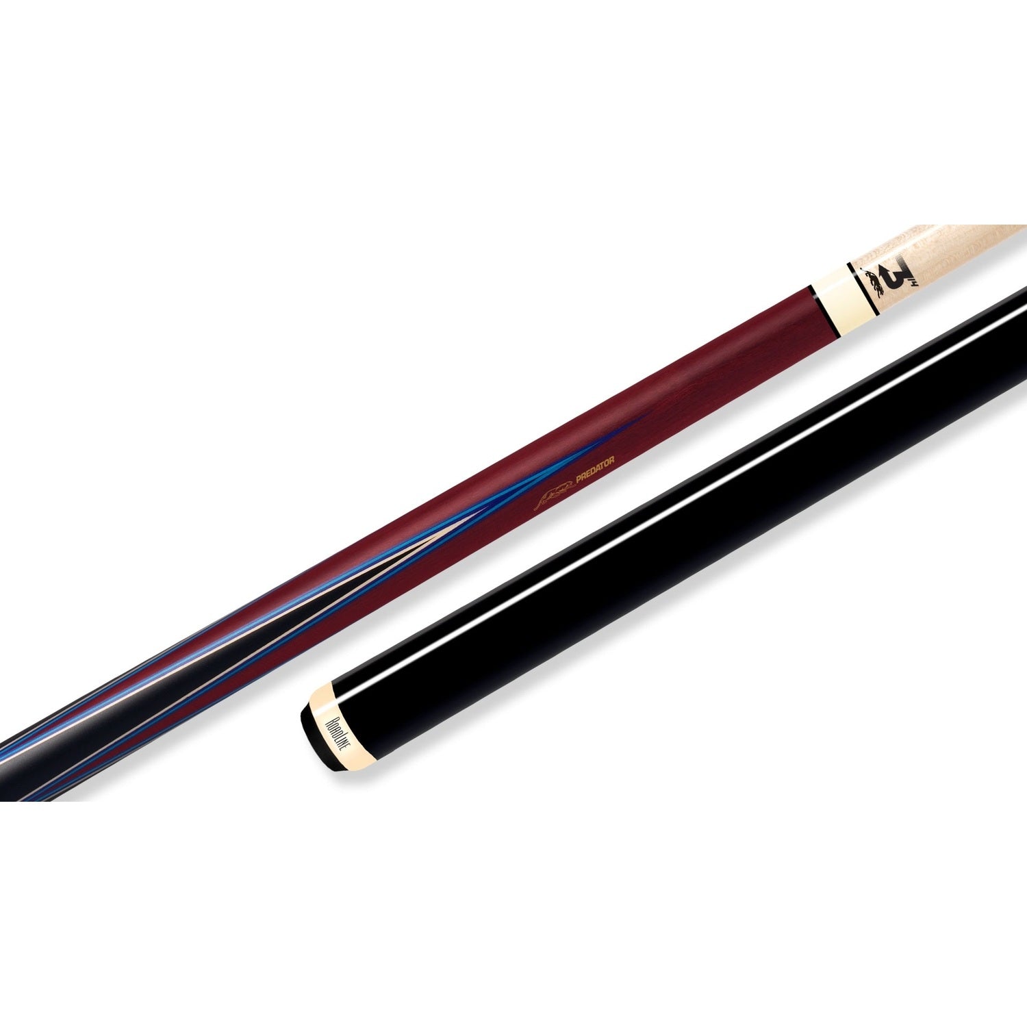 Predator 4 Point Sneaky Pete Purple Heart / Blue Points No Wrap Pool Cue