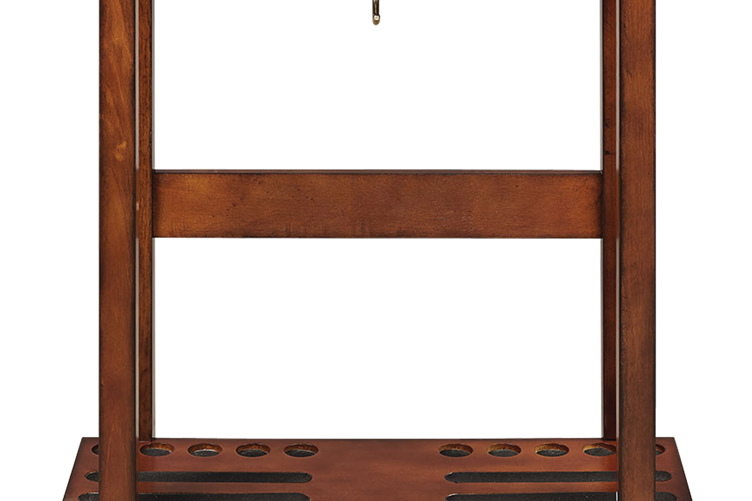STRAIGHT FLOOR CUE RACK-CHESTNUT