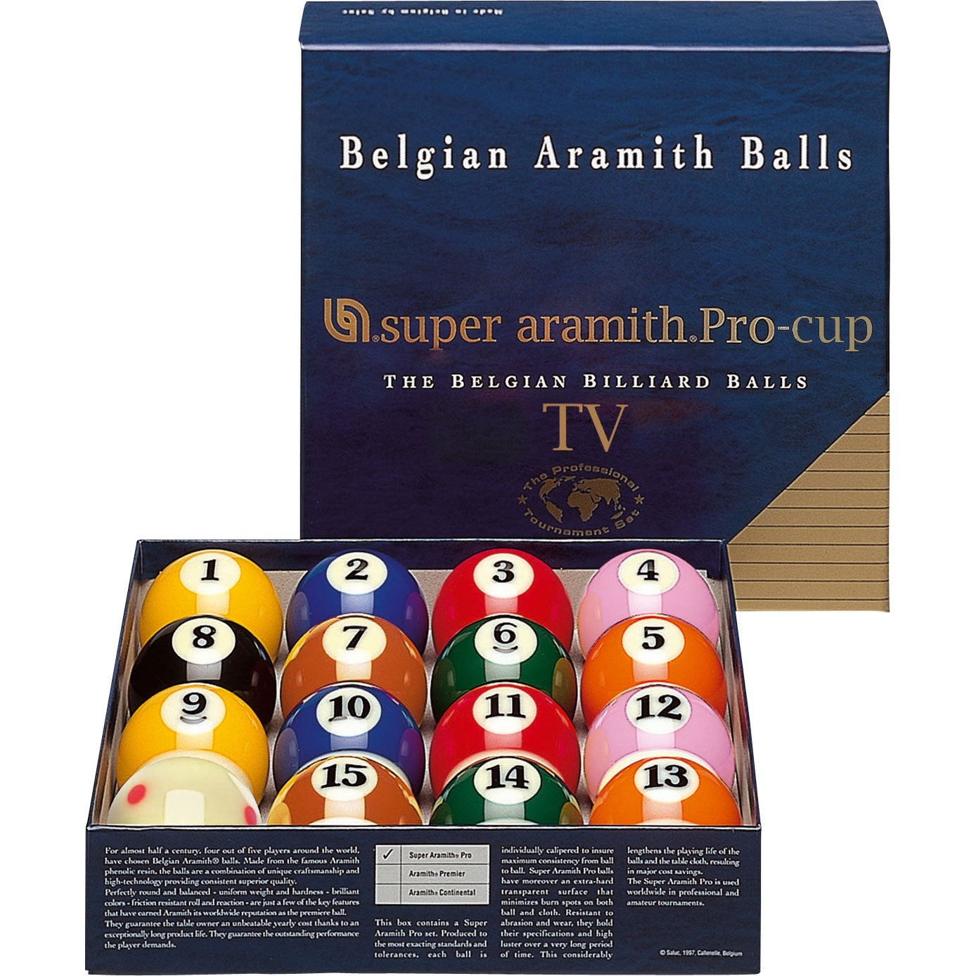 Super Aramith TV Pro Cup Ball Set