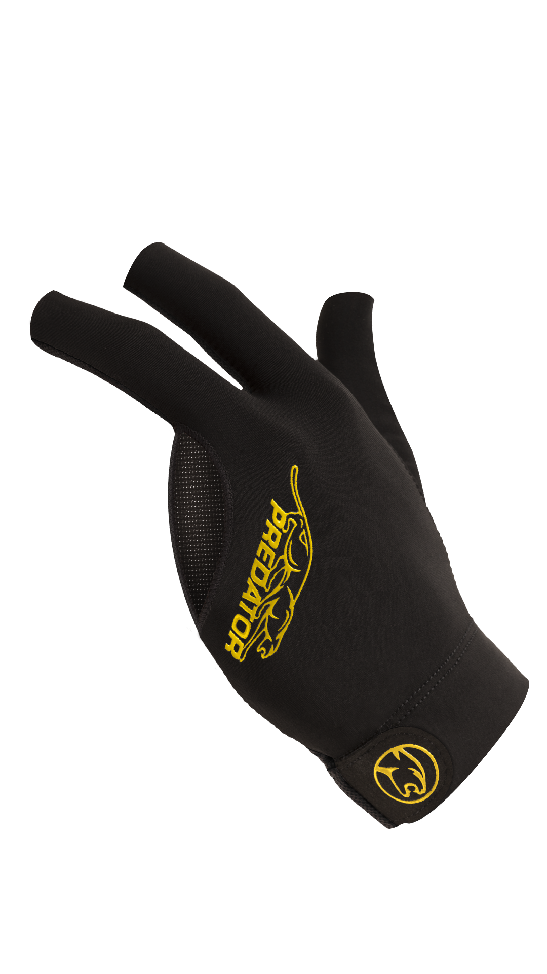 Predator Second Skin Billiard Gloves - Black Yellow