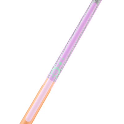 Poison Candy Sugar Pool Cue with Carbon Fiber Shaft - Peach/Lavender - No Wrap