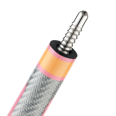 Poison Candy Sugar Pool Cue with Carbon Fiber Shaft - Peach/Pink - No Wrap