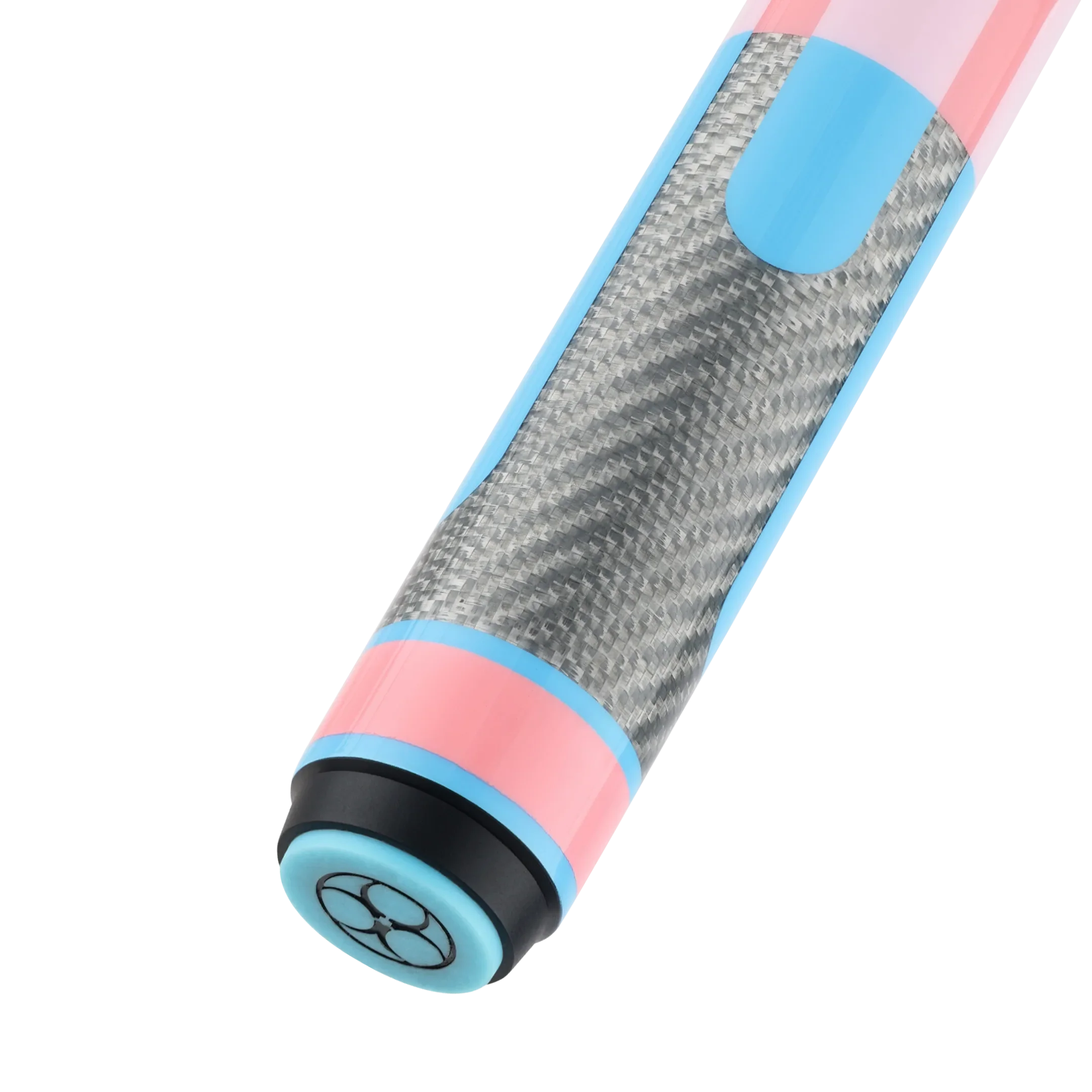 Poison Candy Sugar Pool Cue with Carbon Fiber Shaft - Pink/Light Blue - No Wrap