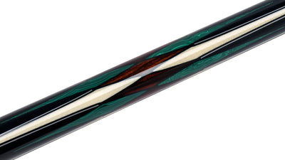 Queue de carambole Predator CRM Virtuoso Noir / Cocobolo et Malachite