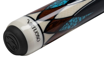 Canne de billard Predator CRM Virtuoso Noire / Cocobolo et Turquoise