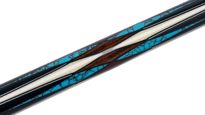 Canne de billard Predator CRM Virtuoso Noire / Cocobolo et Turquoise