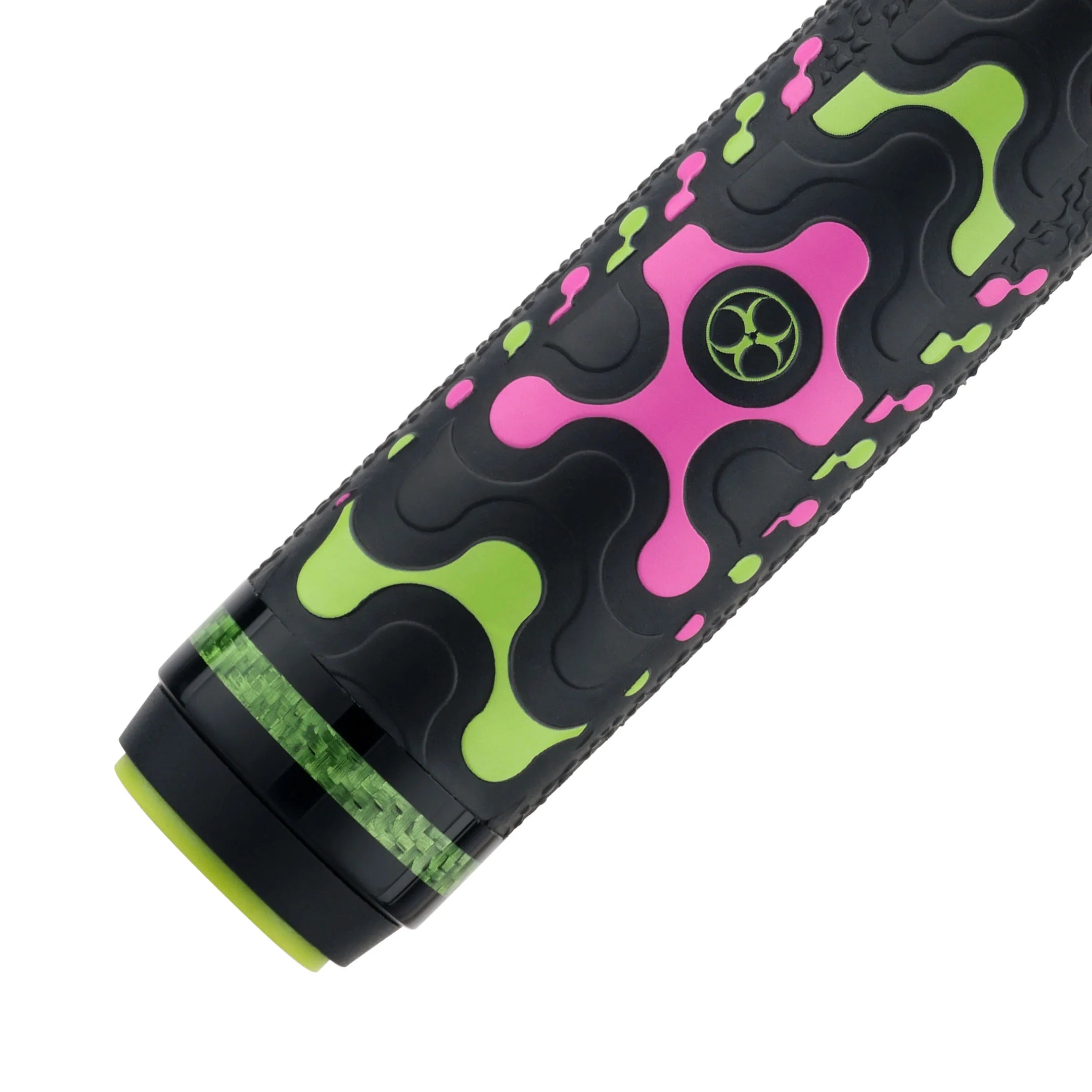 Poison VX Break Cue with Venom Carbon Fiber Shaft - Green/Pink