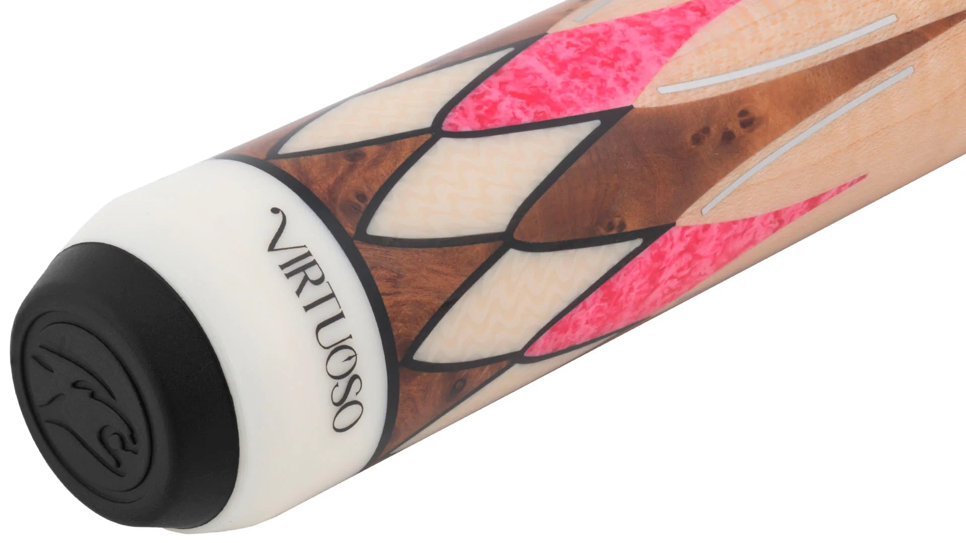 Predator CRM Virtuoso Natural Curly Maple / Pink Stone Carom Cue and 3-Cushion Cue