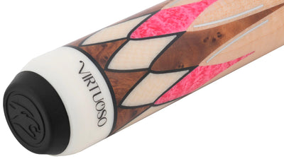 Predator CRM Virtuoso Natural Curly Maple / Pink Stone Carom Cue and 3-Cushion Cue