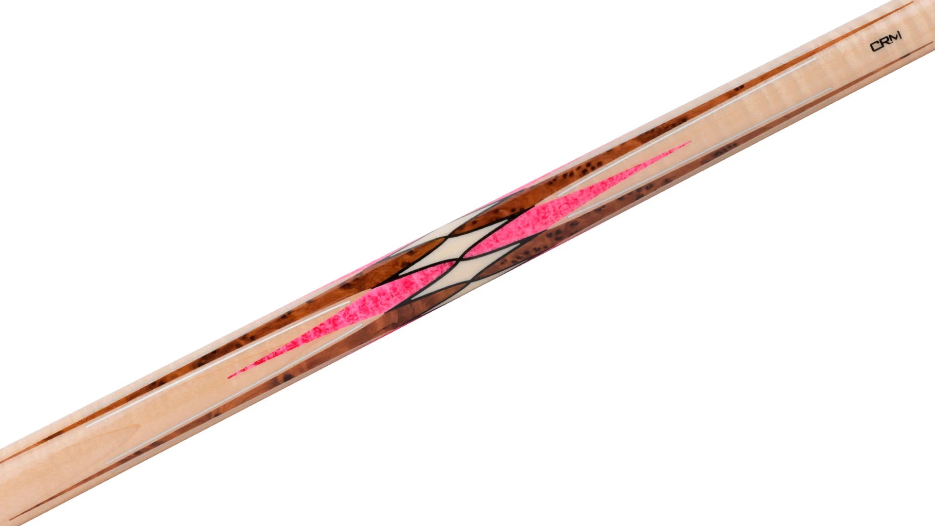 Predator CRM Virtuoso Natural Curly Maple / Pink Stone Carom Cue and 3-Cushion Cue