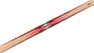 Predator CRM Virtuoso Natural Curly Maple / Pink Stone Carom Cue and 3-Cushion Cue