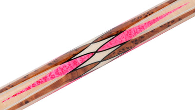 Predator CRM Virtuoso Natural Curly Maple / Pink Stone Carom Cue and 3-Cushion Cue