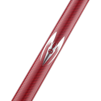 Poison Maelith Pool Cue with Carbon Fiber Shaft - Black/Red - No Wrap