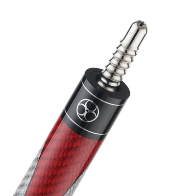 Poison Maelith Pool Cue with Carbon Fiber Shaft - Gray/Red - No Wrap