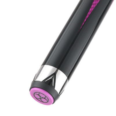 Poison Maelith Pool Cue with Carbon Fiber Shaft - Pink/Black - No Wrap