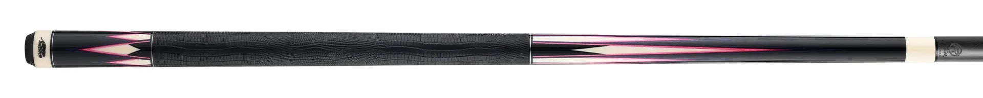 Predator LE True Splice 16 Pool Cue - Ebony with Purple/Pink Points - Leather Wrap