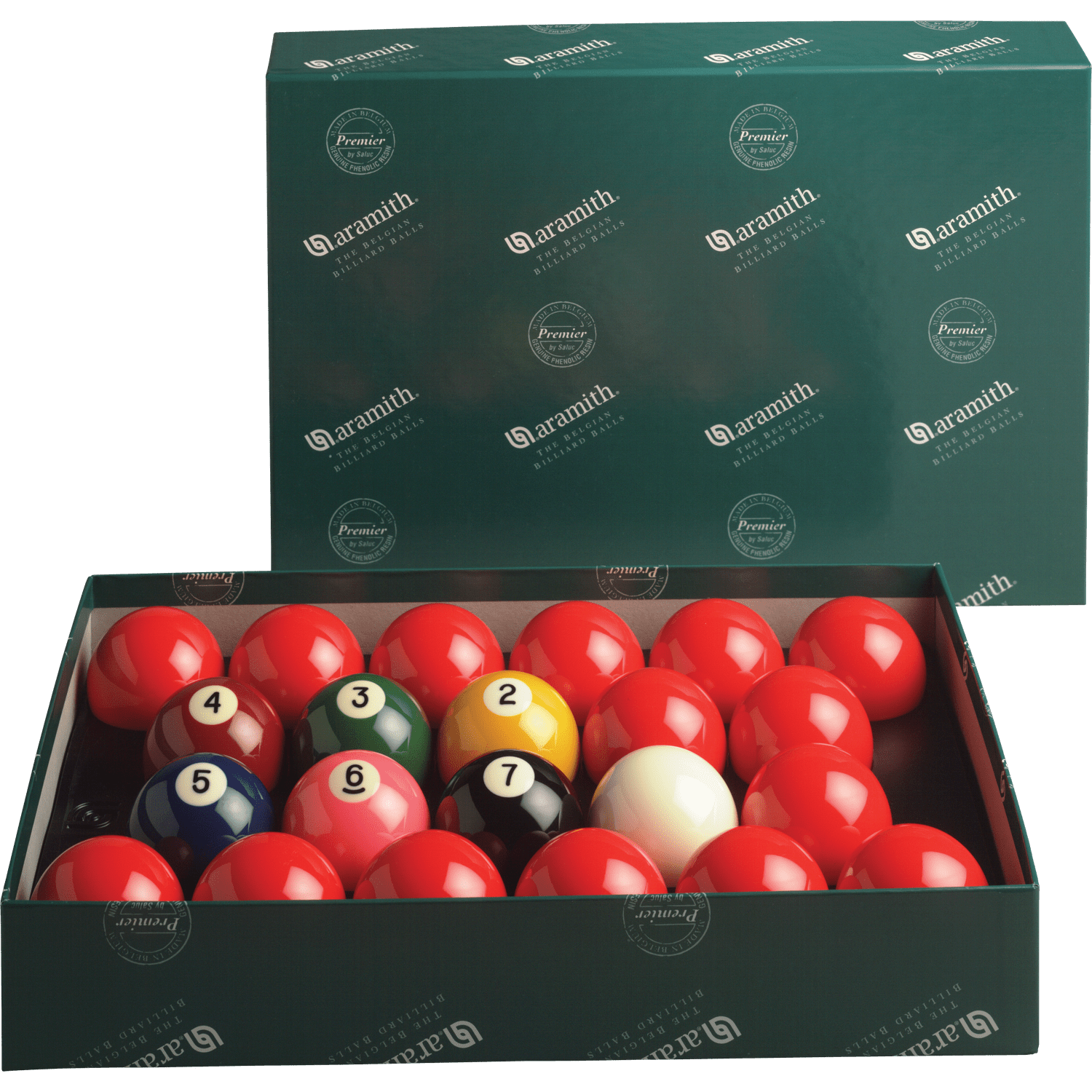 Aramith BBANS2.125 Numbered Snooker Ball Set