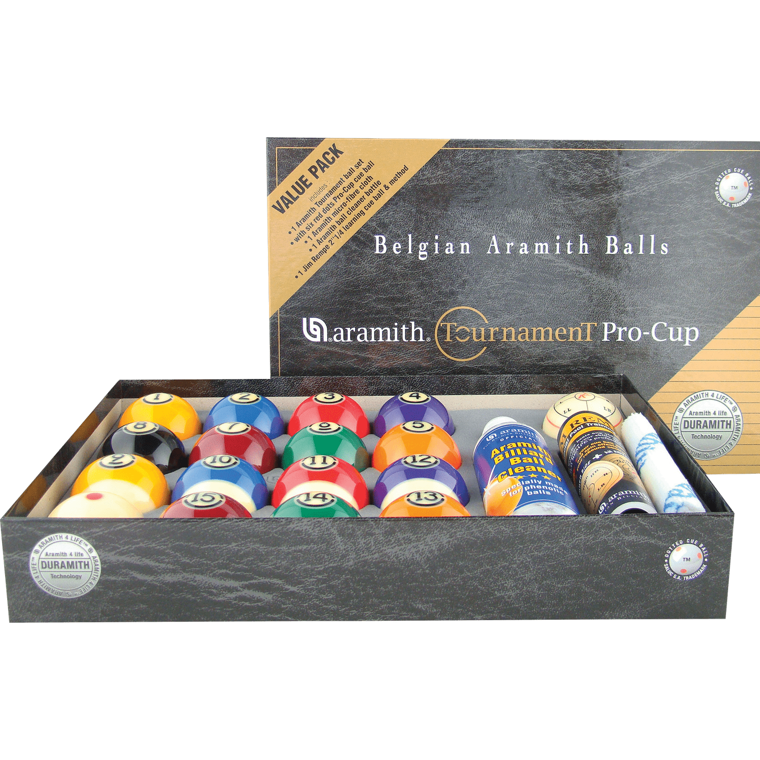Aramith BBATVP Tournament Pro Cup Value Pack Ball Set