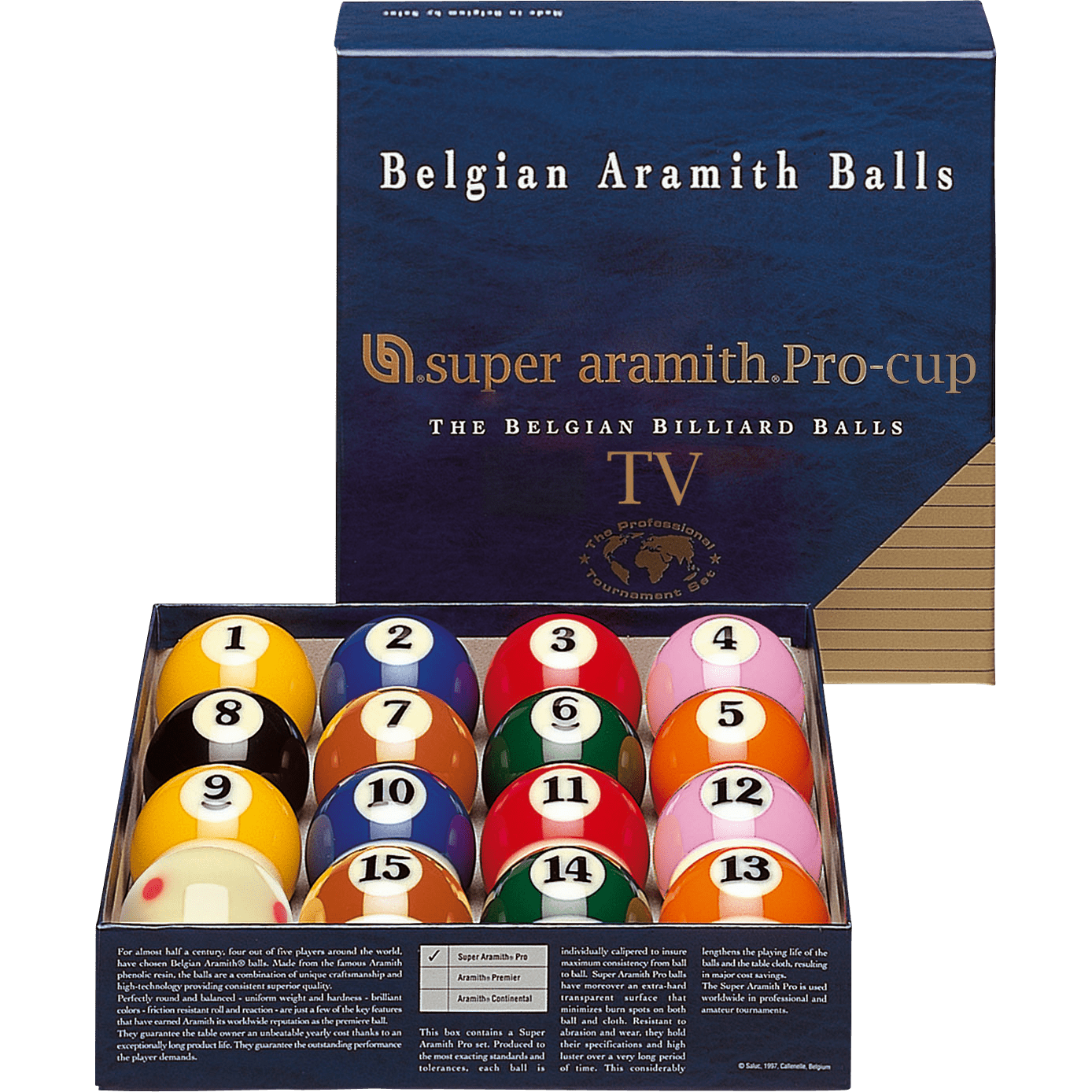 Aramith BBSAPTV Super TV Pro Cup Ball Set