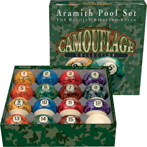 Aramith BBCAM Camouflage Ball Set
