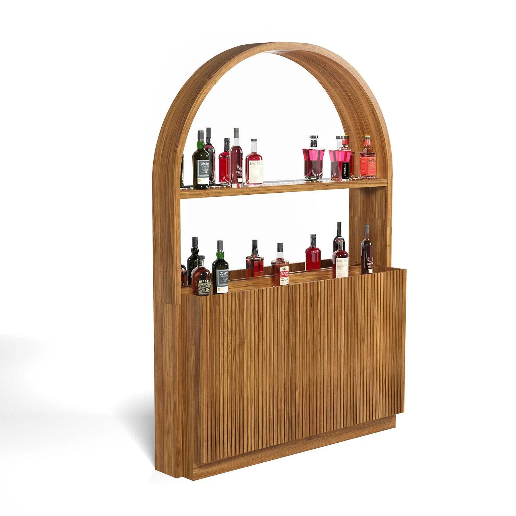 Ram Game Room Prohibition Series Back Bar-Walnut