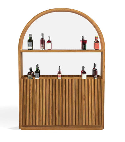 Ram Game Room Prohibition Series Back Bar-Walnut