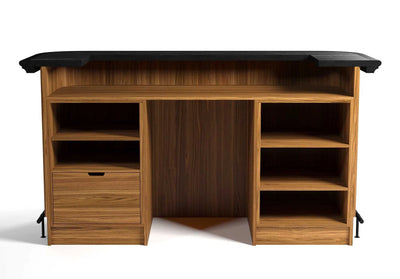 Ram Game Room Prohibition Series 84" Cocktail Bar-Walnut