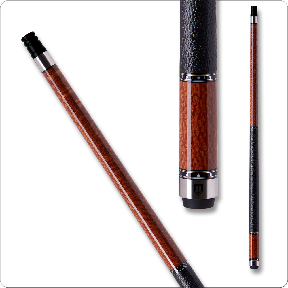 Cuetec Cynergy Truewood Pool Cue - Leopard w/ Leather Wrap