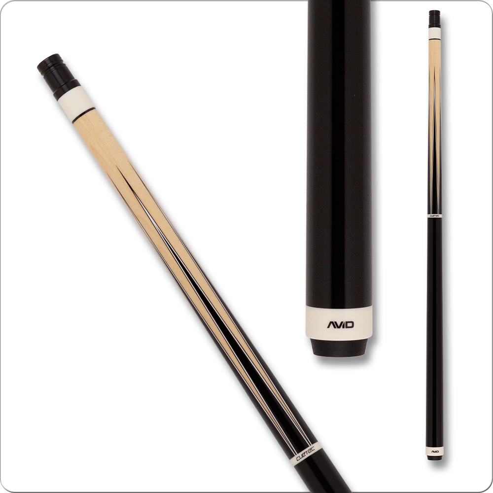 Cuetec AVID Era Pool Cue - Natural w/ Black & White Points - No Wrap