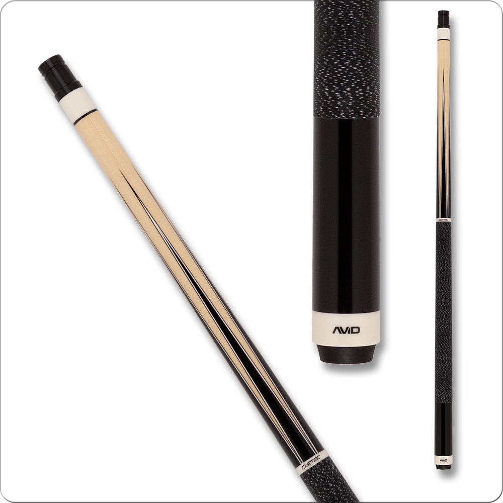 Cuetec AVID Era Pool Cue- Natural w/ Black & White Points - Wrap