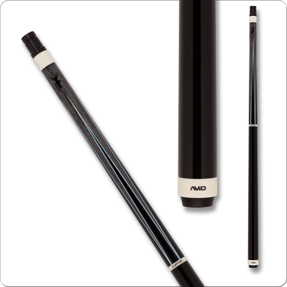 Cuetec AVID Era Pool Cue - Grey w/ Black Points - No Wrap