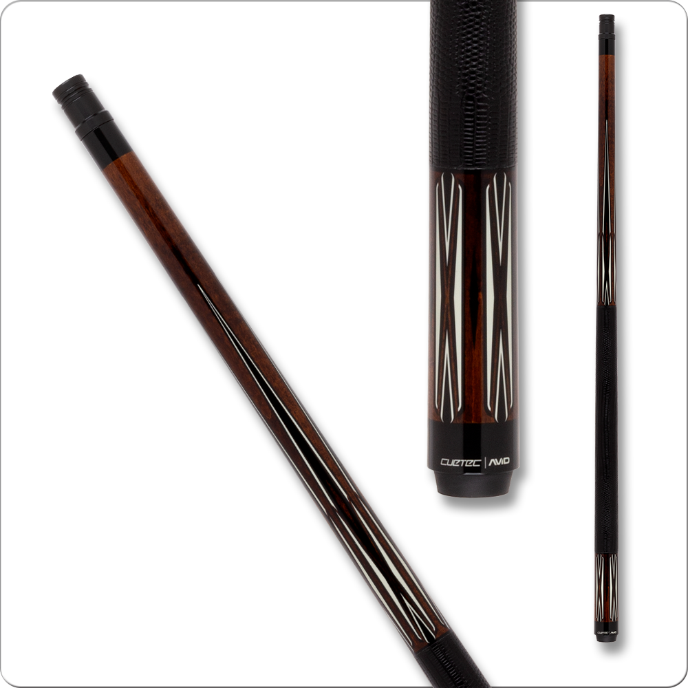 Cuetec Avid Proof Pool Cue - Black w/ Whiskey Stain - Wrap