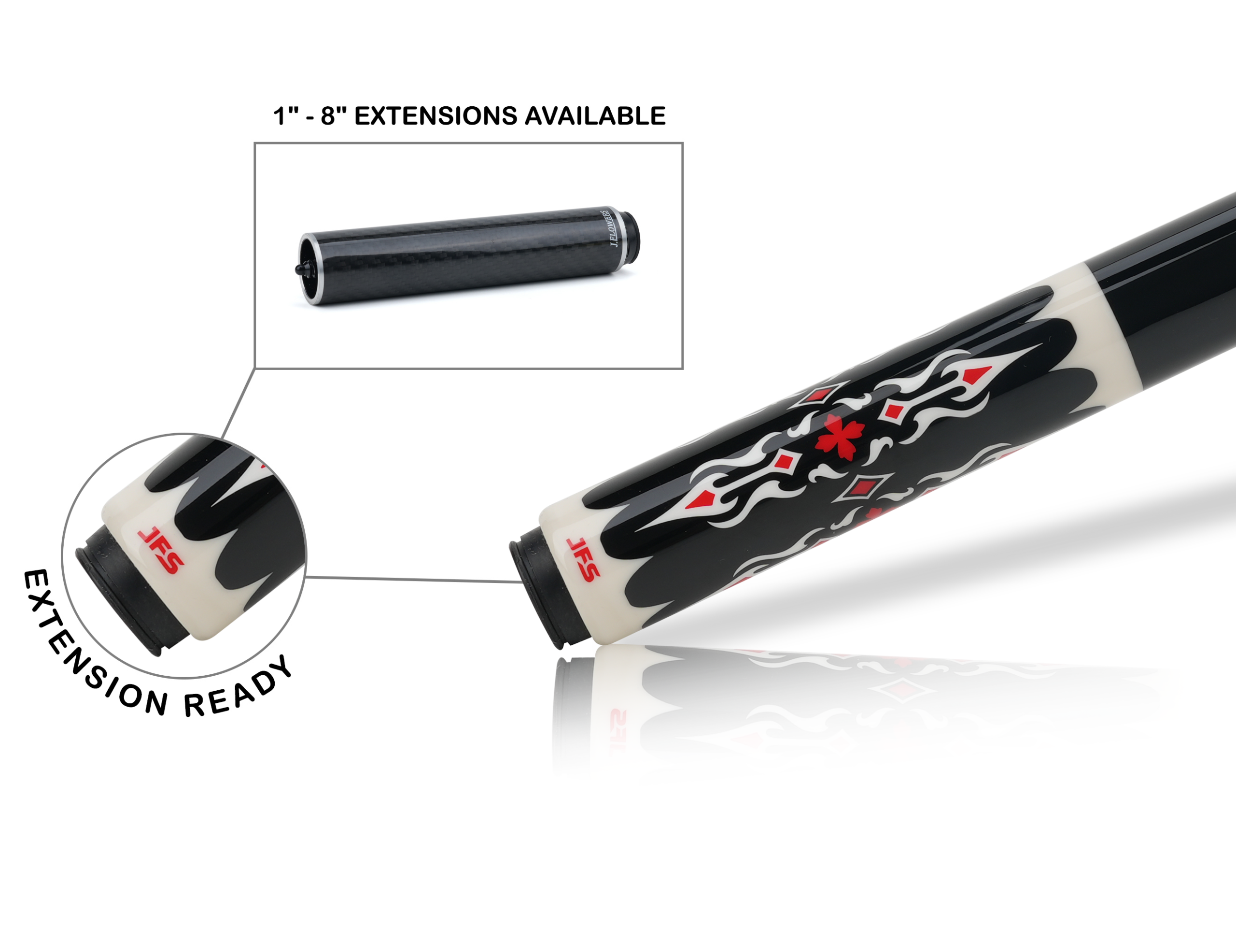 JFlowers DANTE 1 - Limited - No Wrap Pool Cue