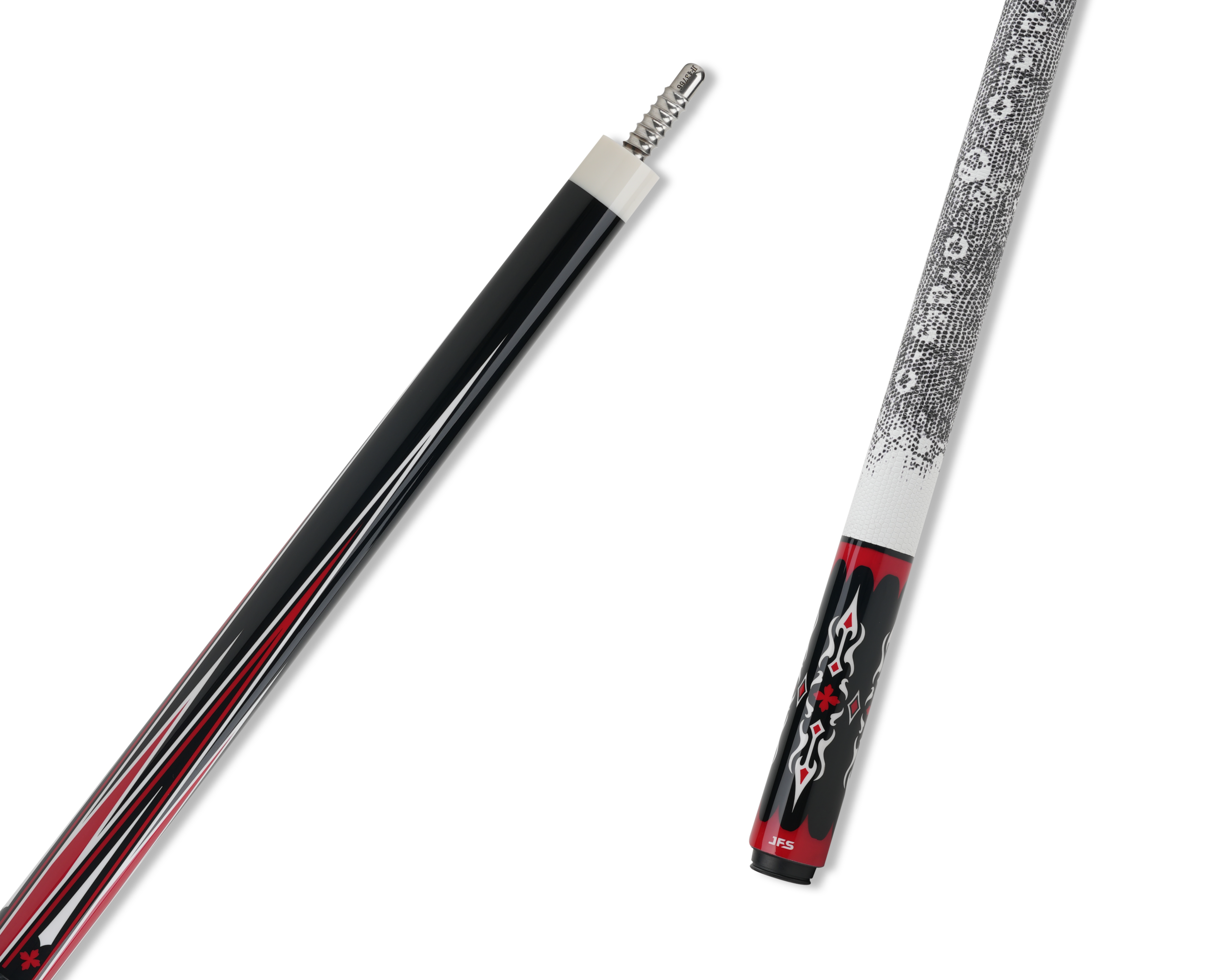 JFlowers DANTE 2 - Limited - White Lizard Wrap Pool Cue