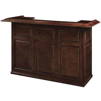 Ram Game Room 72" English Pub Style Bar - Cappuccino