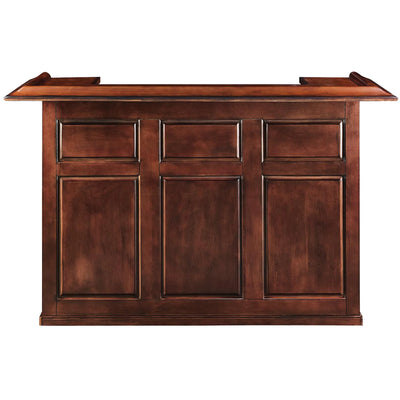 Ram Game Room 72" English Pub Style Bar - Chestnut