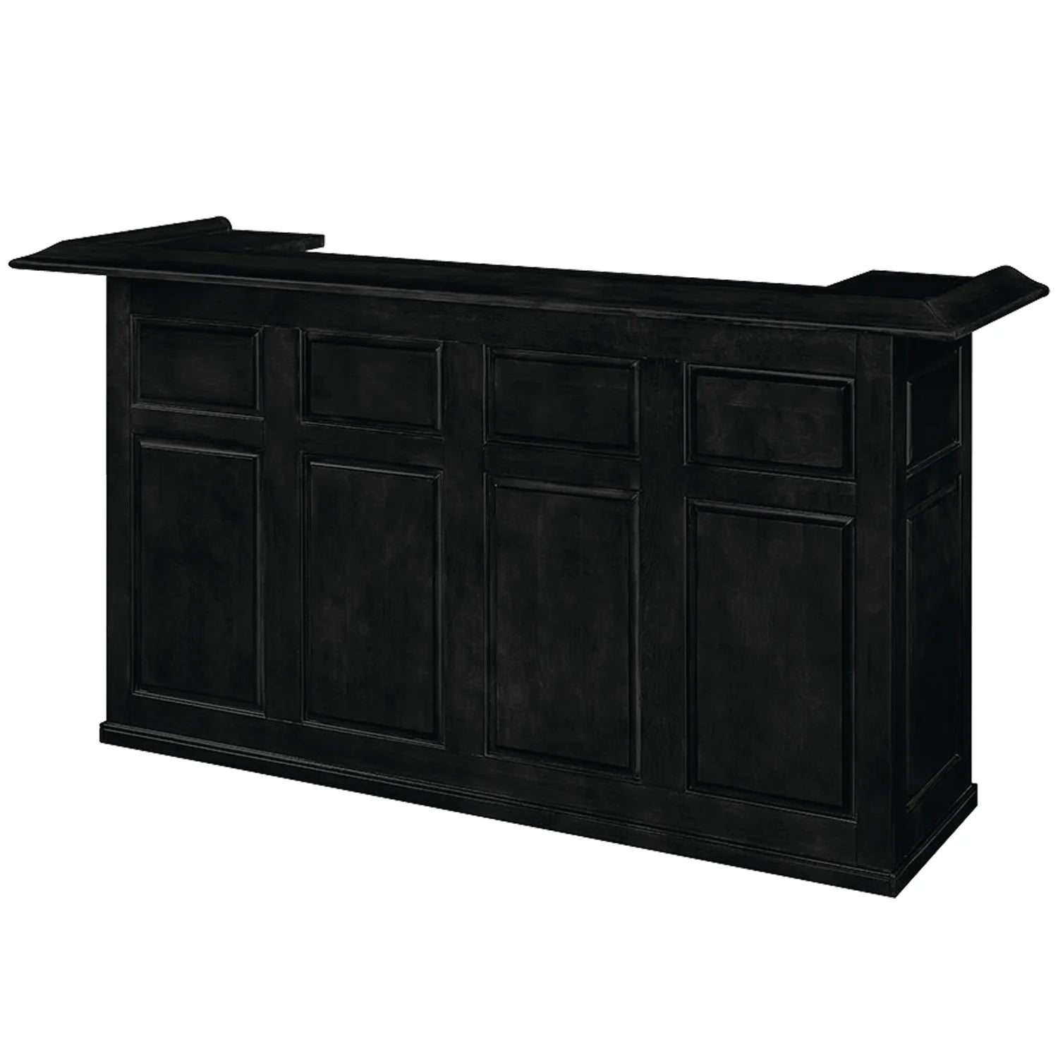 Ram Game Room 84" English Pub Style Bar - Black