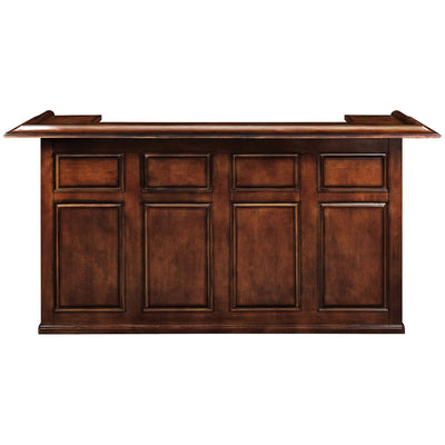 Ram Game Room 84" English Pub Style Bar - Chestnut
