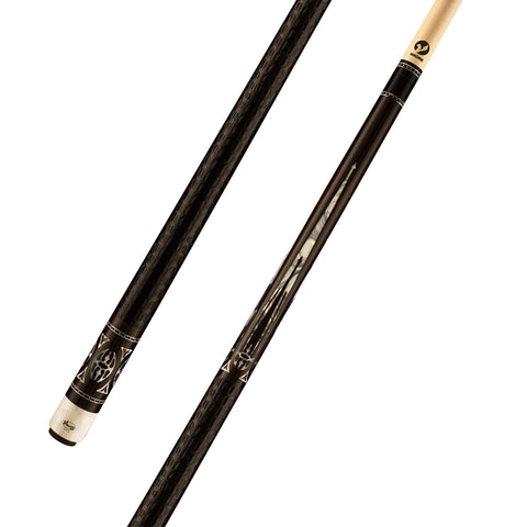 Viking Defender DF0700 West African Ebony Cue, White Pearl Inlays
