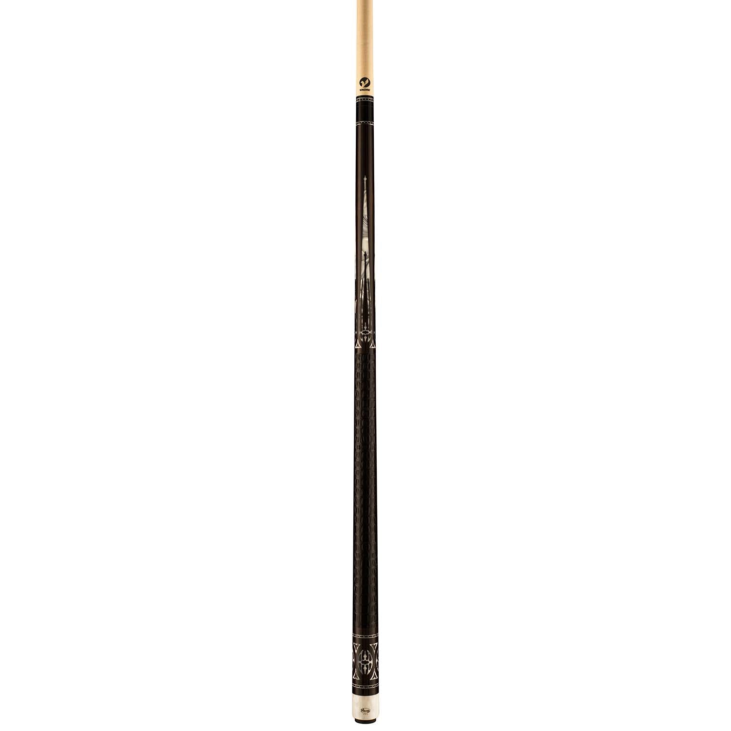 Viking DF0700 West African Ebony Cue, White Pearl Inlays