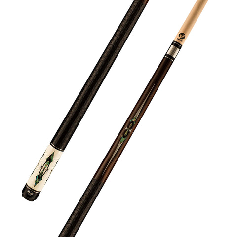 Viking Defender DF0800 East Indian Rosewood Cue, Abalone/Mirror Inlays