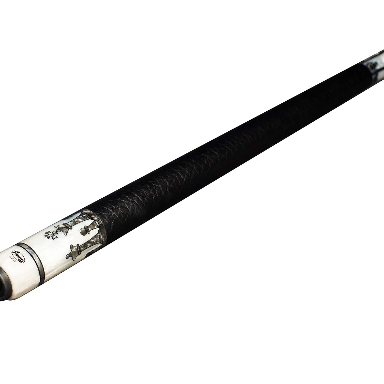 Viking Defender DF1211 138 Smoke Premium Pearl Inlays Cue, 5 White Premium Pearl Inlaid Points