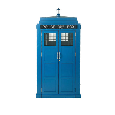 Ram Game Room "The Bardis" English Police Booth Bar Cabinet