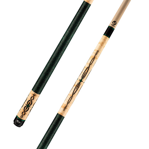 Viking Helix HL0504 Birdseye Maple Cue, Khaki Stain