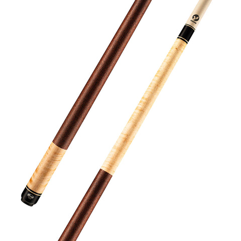 Viking Kayano KY0104 High Grade Curly Maple Cue, Black / Walnut Irish Linen Wrap