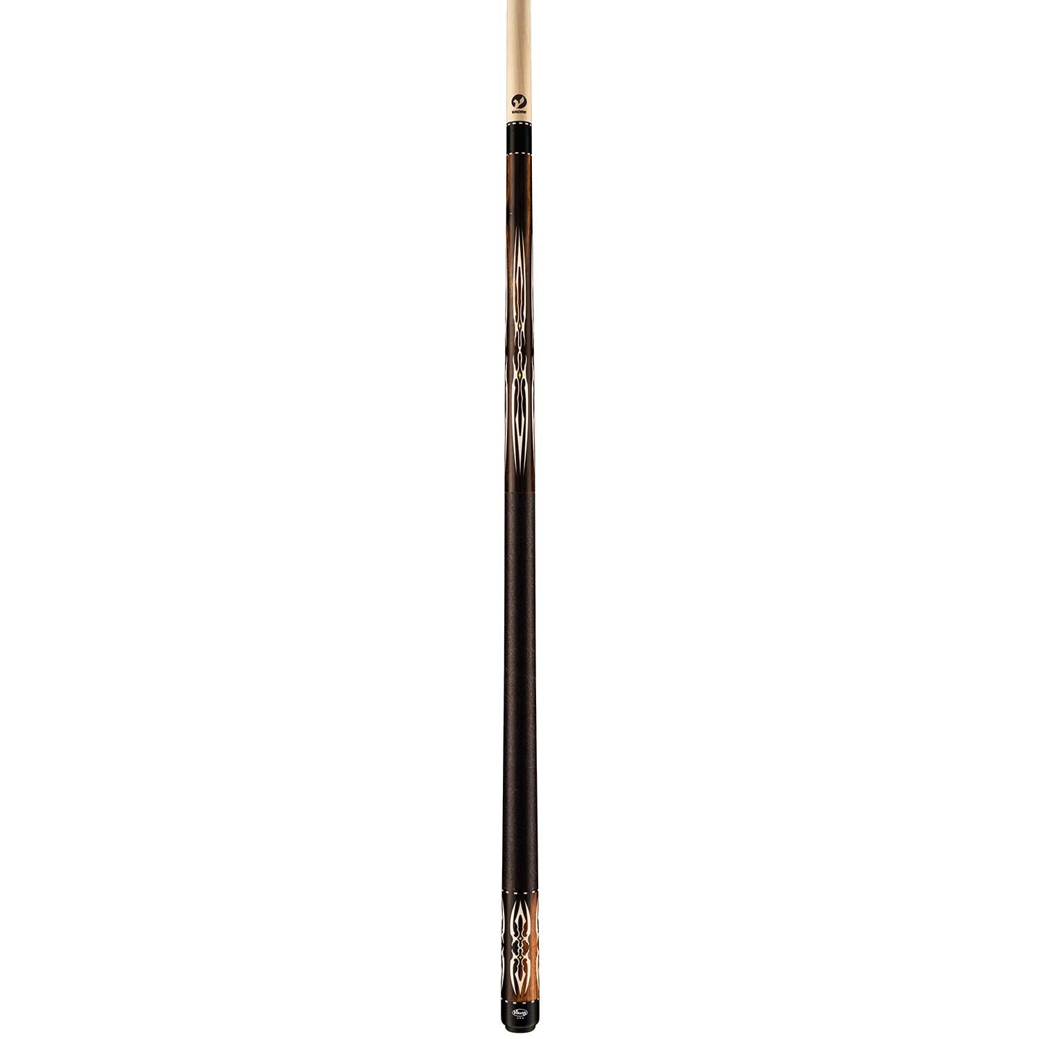 Viking Motore MT0200 Streaked Ebony Cue, White Pearl Inlays