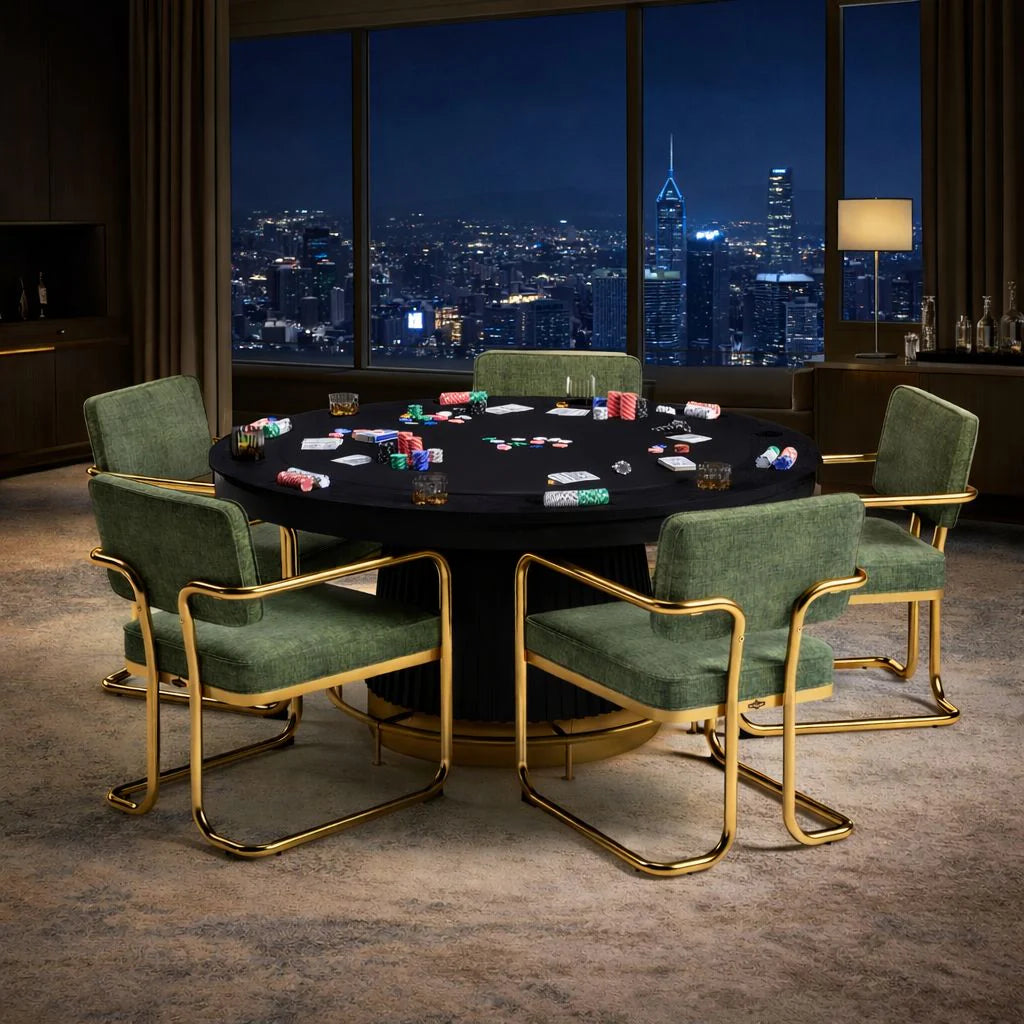 Ram Game Room Prohibition Series 60" Poker-Black